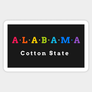 Alabama, USA. Cotton State. Sticker